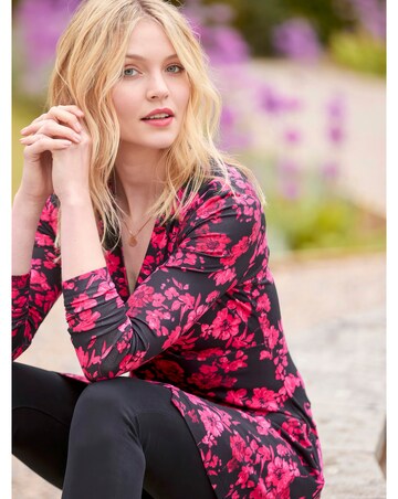 Joe Browns Button Detail Printed Jersey Tunic