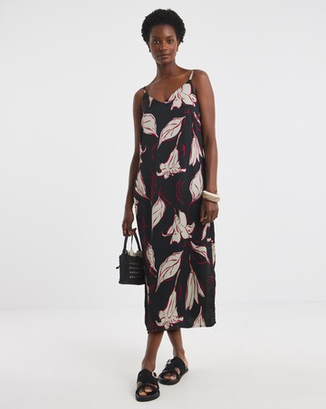 Printed Cami Midi Dress