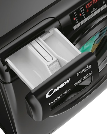 Candy CSOW4966TWMBB680 Smart Pro Inverter 9/6kg Washer Dryer Black + Install