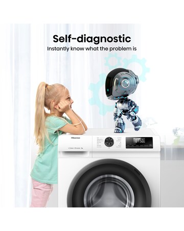 Hisense WF1Q9041BW 1 Series 9kg 1400 Spin Washing Machine - White