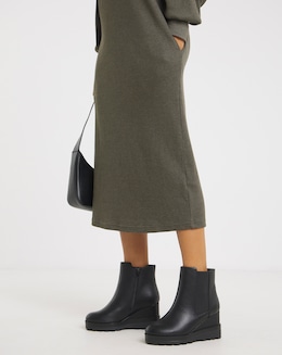 Piza Wedge Chelsea Ankle Boots - Wide Fit (E)