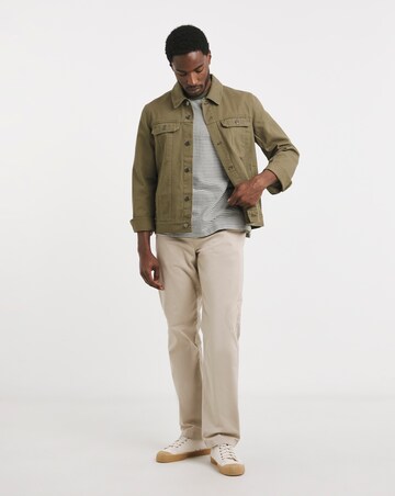 Khaki Twill Trucker Jacket