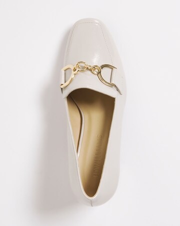Flexible Block Heel Loafer with Trim E Fit