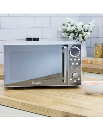 Swan SM3080LN 20Litre Digital Microwave - Stainless Steel