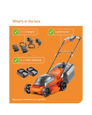 Flymo Easistore 340R Cordless 36V Rotary Lawnmower Kit