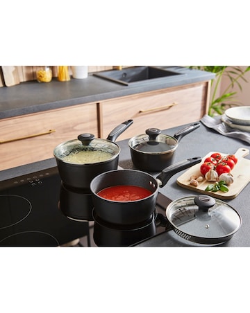 Morphy Richards Forged Aluminium 3 Piece Saucepan Set