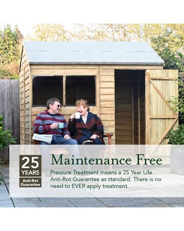 4LIFE Pent Shed 6x3 - Single Door - No Windows (Home Delivery)