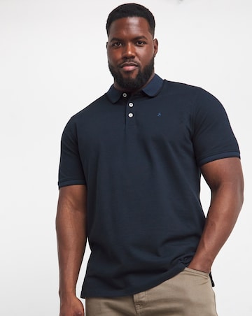 Jack & Jones Paulos Tipped Polo - Navy
