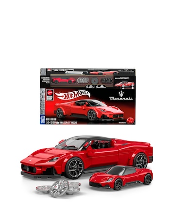 Mattel Brick Shop Hot Wheels Maserati Mc20 Building Toy Kit
