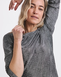 Slash Neck Longline Top
