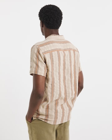 Reg Length Pointelle Revere Collar Shirt