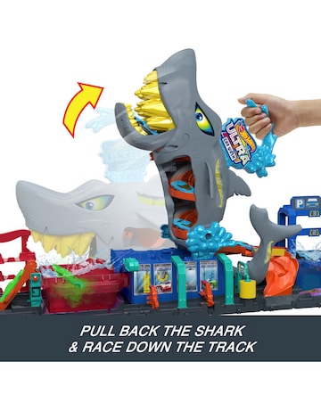Hot Wheels City Ultra Shark Car Wash
