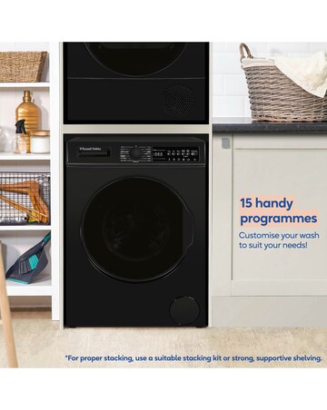Russell Hobbs RH914W116B, 9kg, 1400rpm, Washing Machine - Black