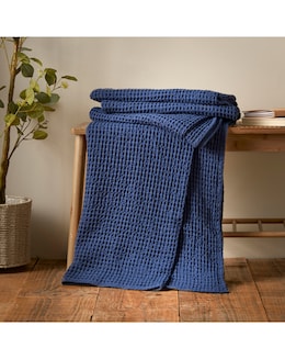 Pineapple Elephant Jaipur Waffle Cotton Throw