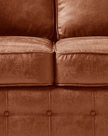 Oakland Faux Leather 3 Seater Sofa