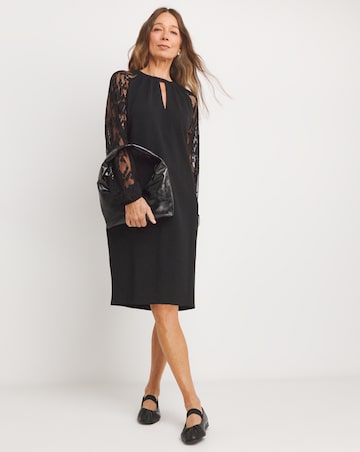 Lace Sleeve Shift Dress