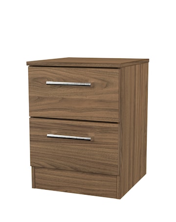 Briar Ready Assembled 2 Drawer Bedside