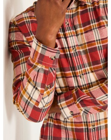 FatFace Routh Check Shirt (Regular & Tall) - Red