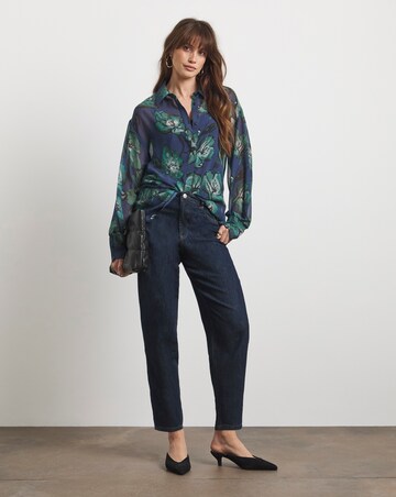 Joanna Hope Oversized Printed Shirt