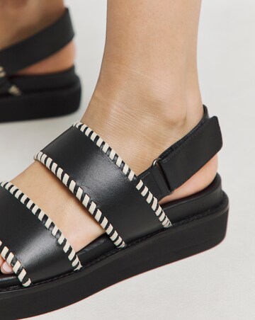 Misty Chunky Leather Sandals - Wide Fit (E)