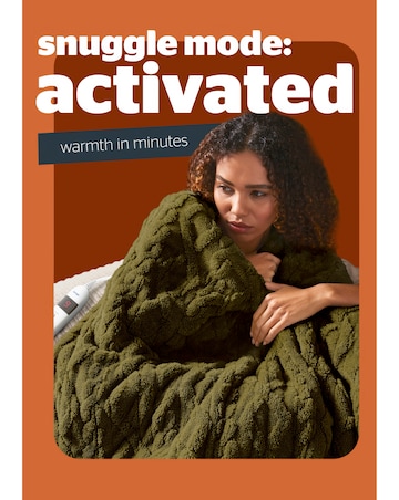 Silentight Luxury Super Cosy Heated Throw - Forest Green