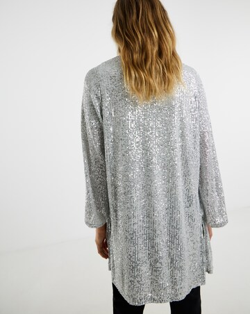 Sequin Longline Cardi