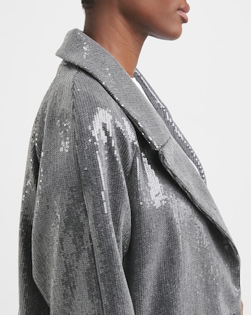 Sequin Longline Coat