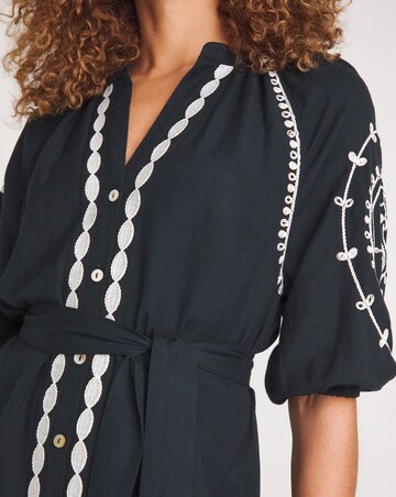 Embroidered Kaftan Dress