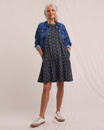 Julipa Pure Cotton Printed Jersey Shift Dress