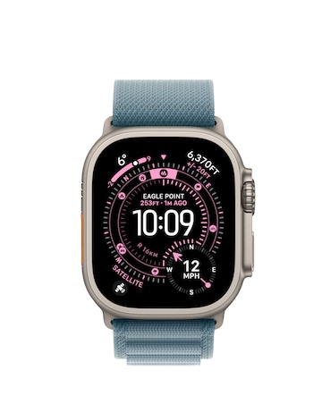 Apple Watch Ultra 3 GPS + Cellular 49mm Light Blue Alpine Loop - Medium