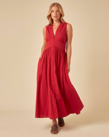 Nobody's Child Sleeveless Starlight Midi Dress Plain