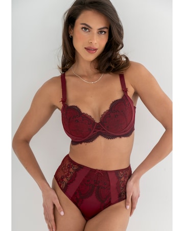 Pour Moi Hollywood High Waist Control Knicker Burgundy