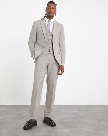 Tailored Check Suit Blazer