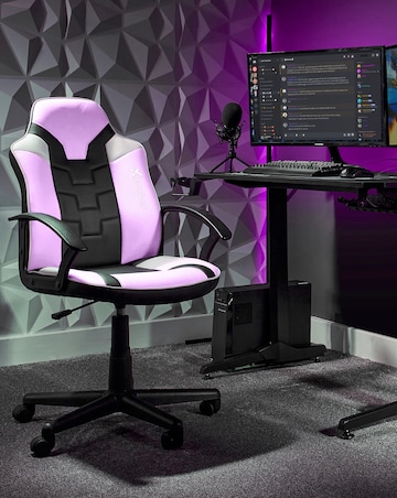 X Rocker Saturn Junior Gaming Chair - Pink