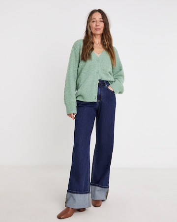 Sage All Over Stitch Cardigan