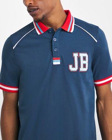 Joe Browns Badged Polo Shirt Long Length