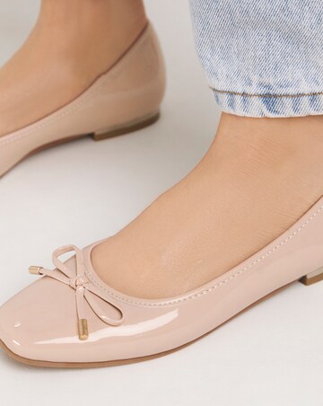 Eva Square Toe Ballerina Shoes Wide E Fit Simply Comfort