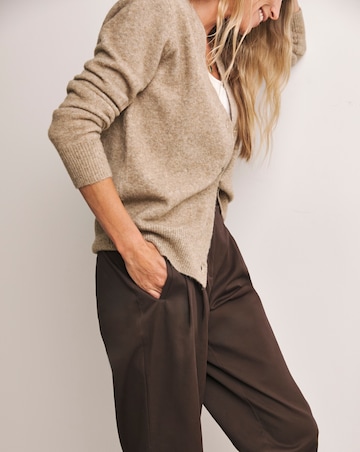 Anthology Chocolate Stretch Cotton Tapered Trouser