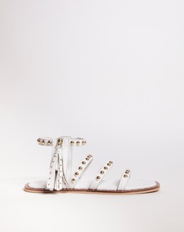 Leather Tassle Detail Sandal EEE Fit