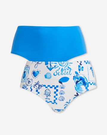 Value 2 Pack High Waisted Bikini Bottoms