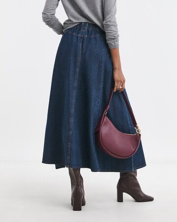 Denim Full Circle Skirt