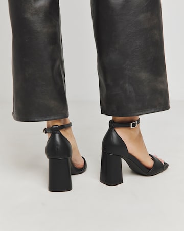London Barely There Block Heel Sandals - Extra Wide Fit (EEE)
