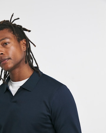 Premium 100% Mercerised Trophy Neck Polo- Navy