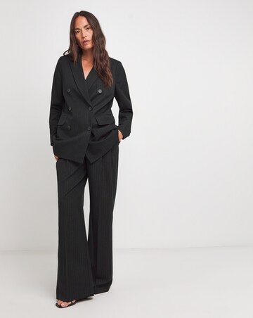 Metallic Thread Double Breasted Blazer