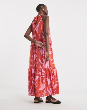 Soft Touch Jersey Halter Neck Maxi Dresss