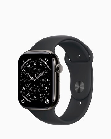 Apple Watch Series 11 GPS + Cellular 46mm - Black Sport Band - S/M