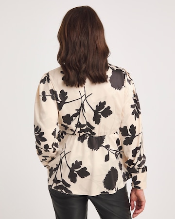 Joanna Hope Printed Satin Blouse