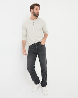 FatFace Washed Denim Jean - Black