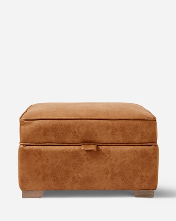 Gray & Osbourn Goliath Faux Leather Storage Footstool