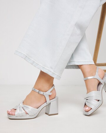 Citrus Crossover Detail Heeled Sandals - Wide Fit (E)